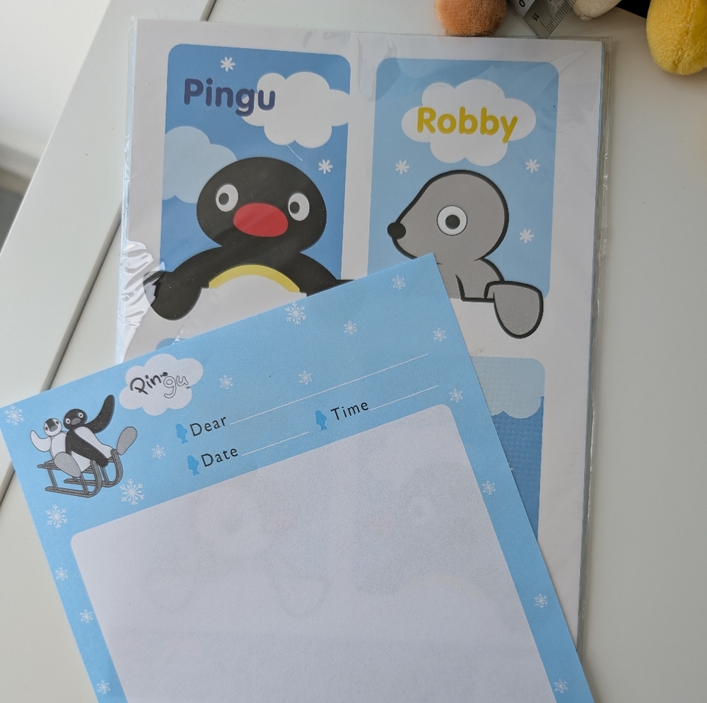 Pingu and Robby Stationery Set